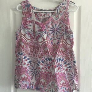 NEW Luca Vanucci Linen Sleeveless Top
